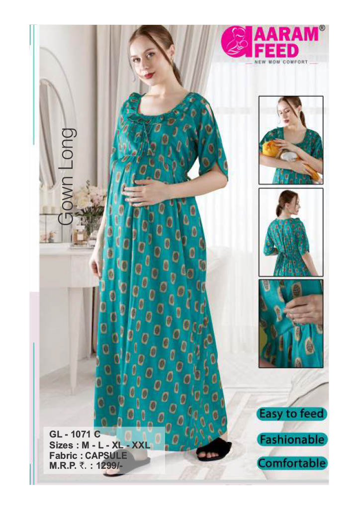 AaramFeed Feeding Gown Long GL-1071