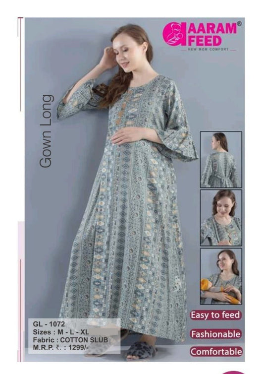 AaramFeed Feeding Gown Long GL-1072