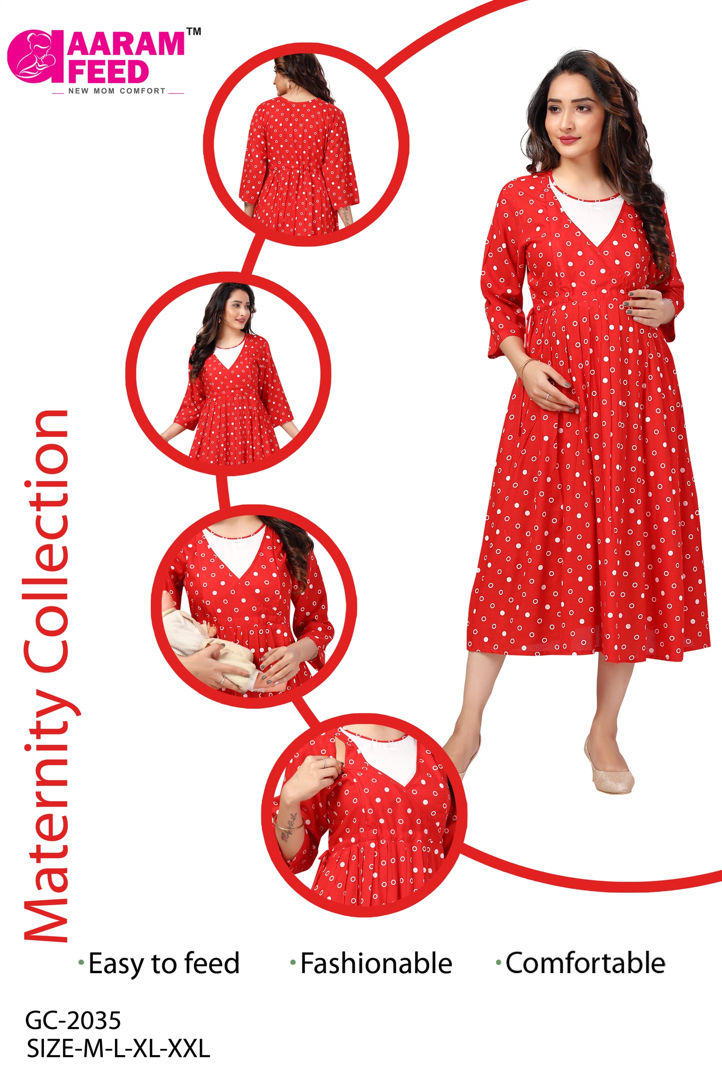 AaramFeed Feeding Gown Capri-GC-2035