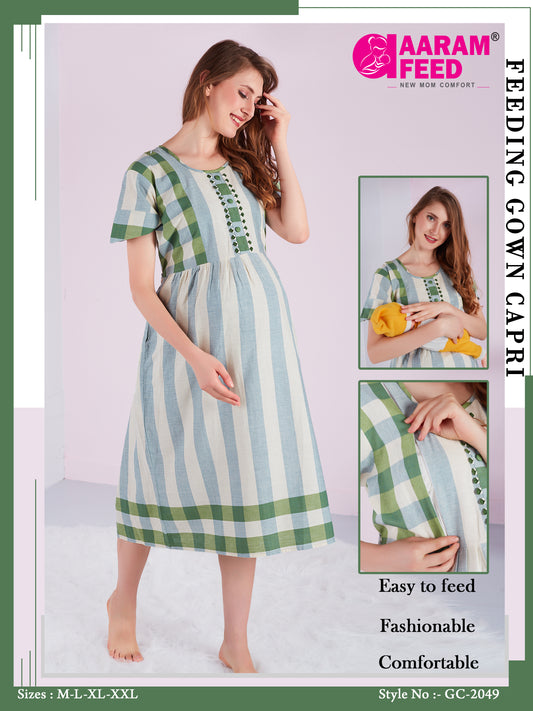 AaramFeed Feeding Gown Capri-GC-2049