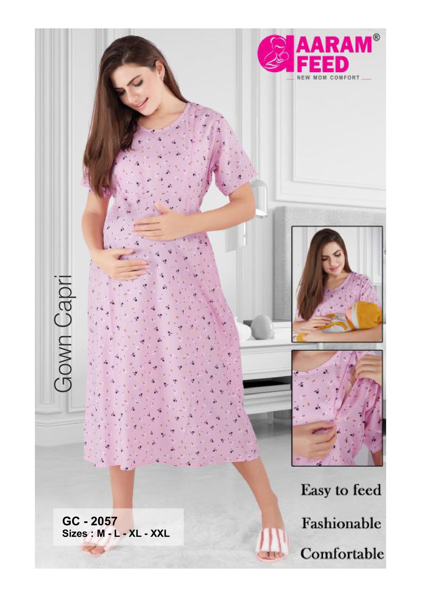 AaramFeed Feeding Gown Capri-GC-2057