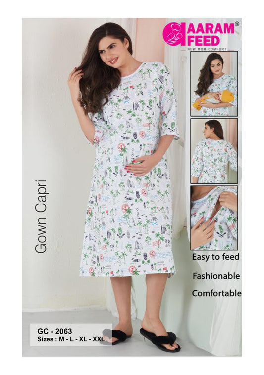 AaramFeed Feeding Gown Capri-GC-2063