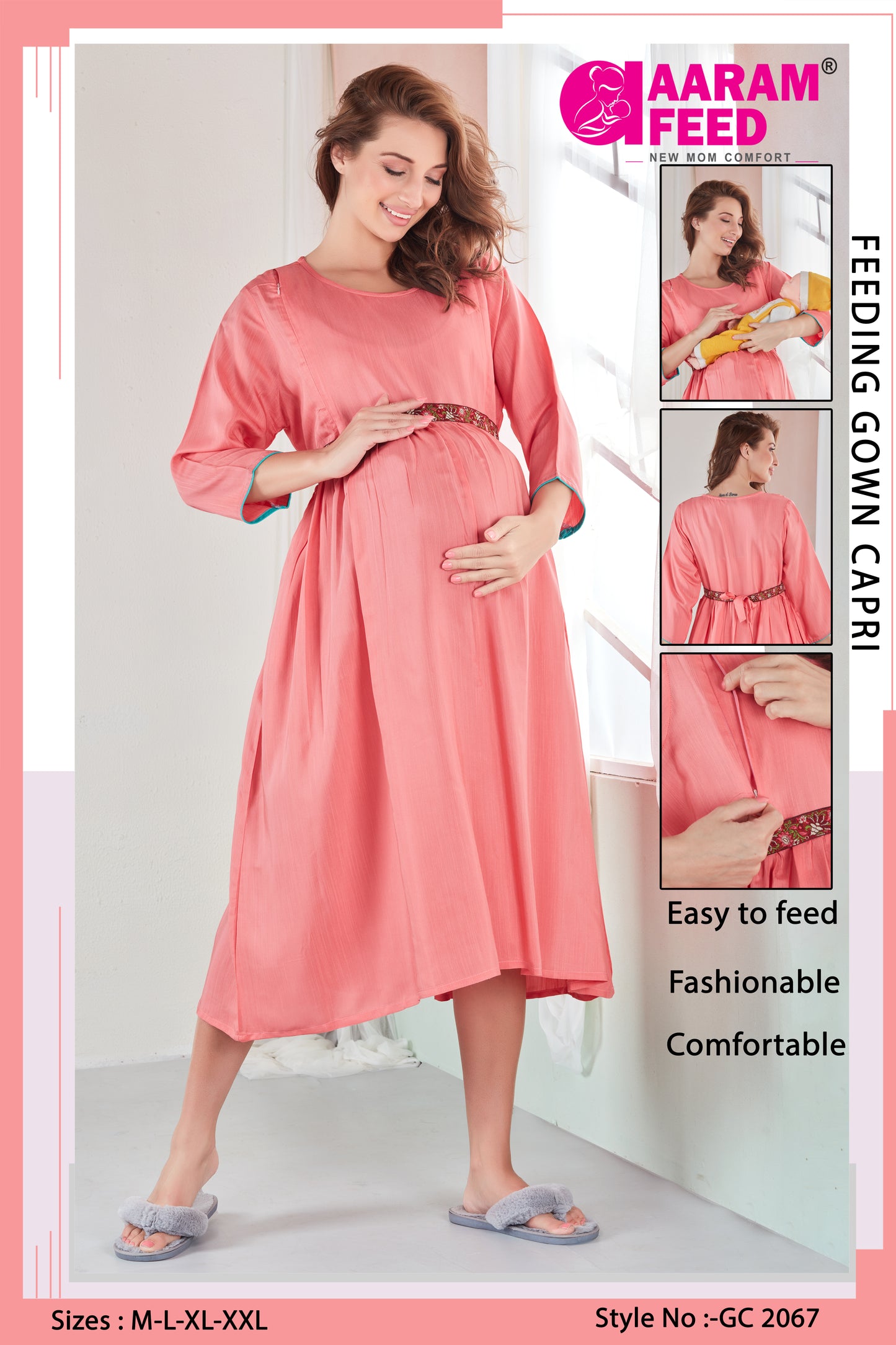 AaramFeed Feeding Gown Capri-GC-2067