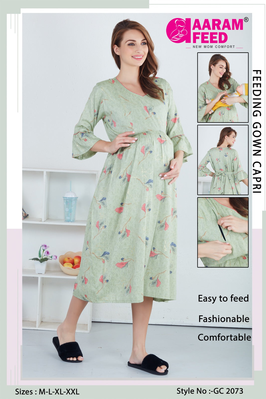 AaramFeed Feeding Gown Capri-GC-2073