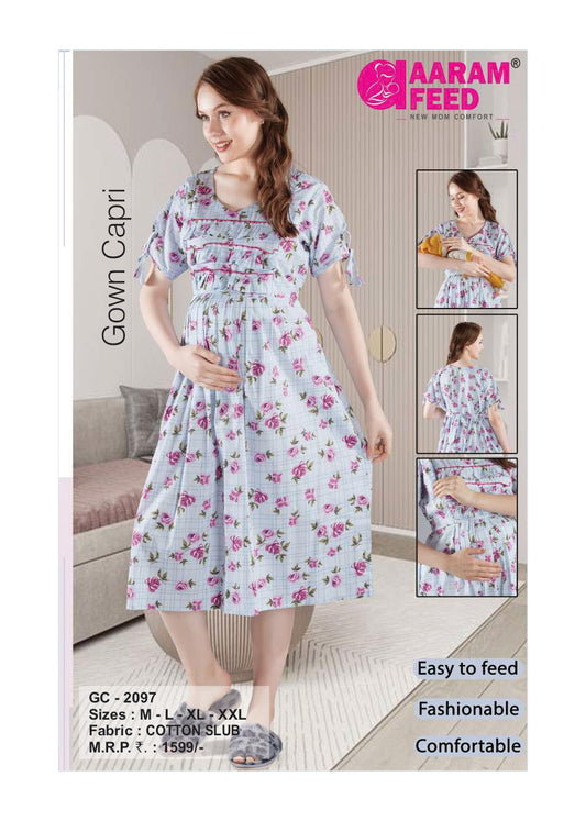 AaramFeed Feeding Gown Capri-GC-2097