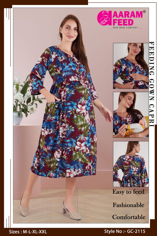 AaramFeed Feeding Gown Capri-GC-2115