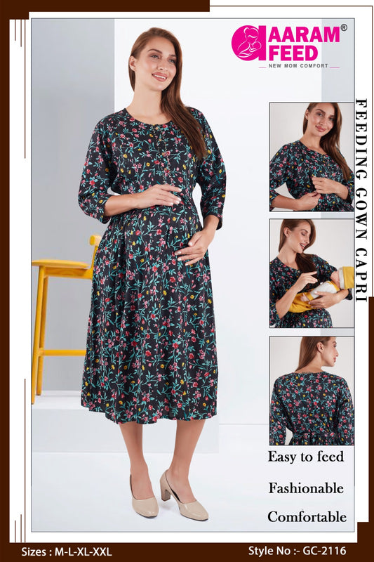 AaramFeed Feeding Gown Capri-GC-2116