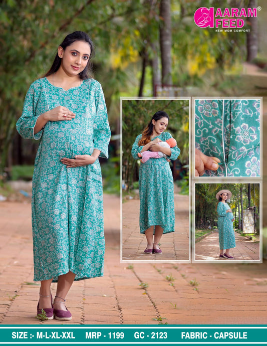 AaramFeed Feeding Gown Capri-GC-2123