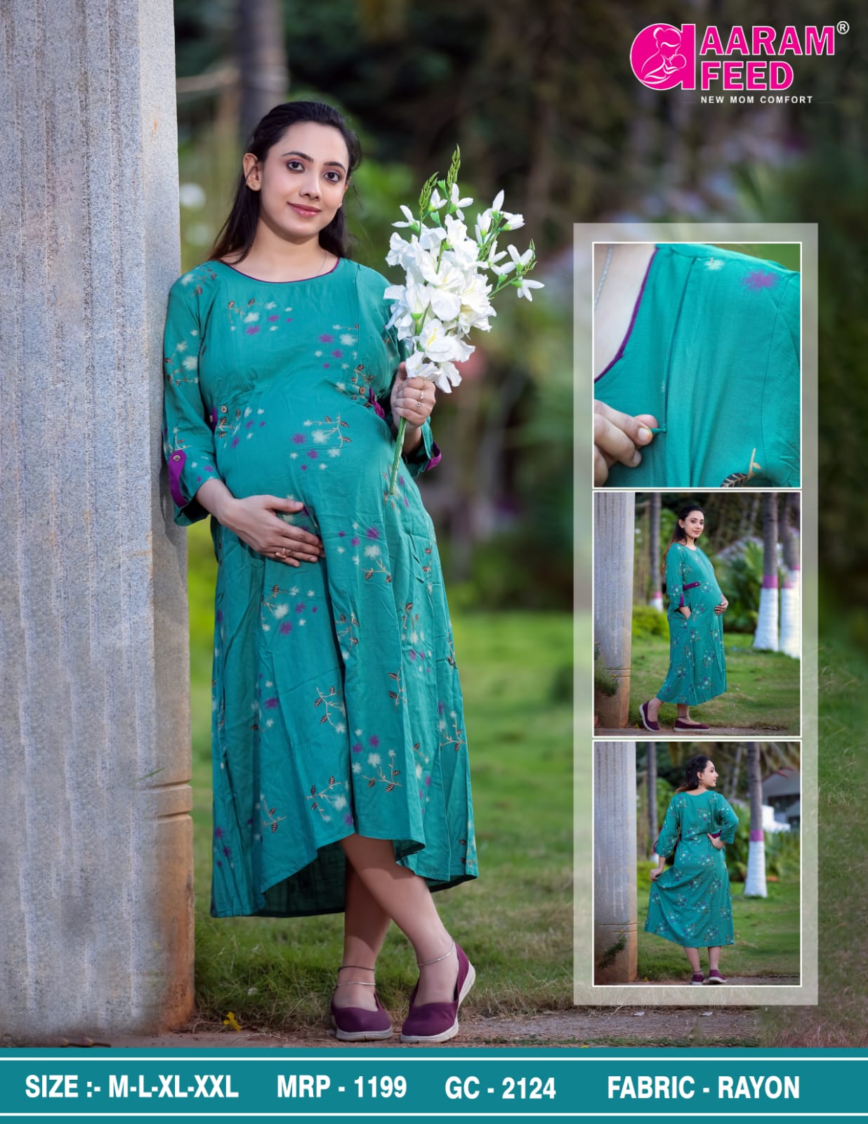 AaramFeed Feeding Gown Capri-GC-2124