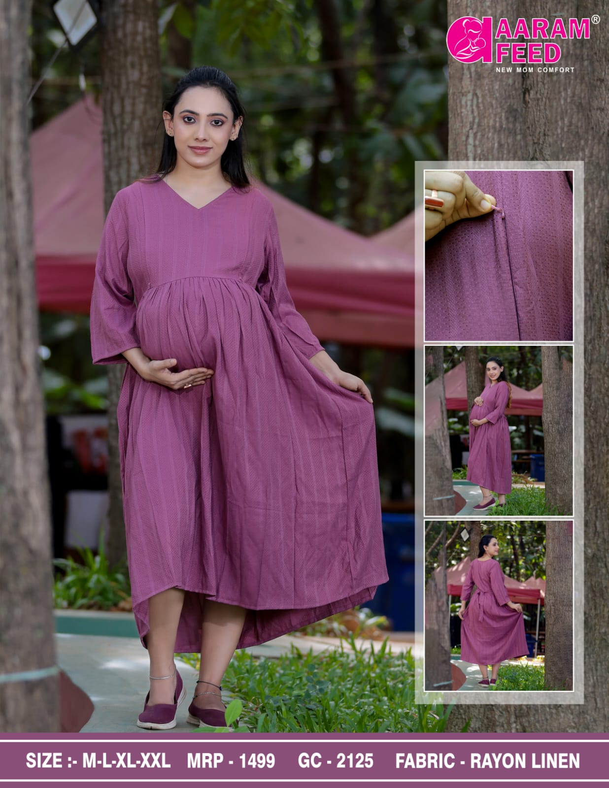AaramFeed Feeding Gown Capri-GC-2125