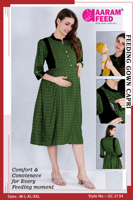 AaramFeed Feeding Gown Capri-GC-2134