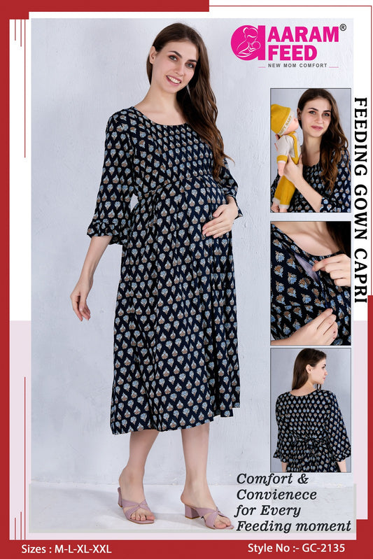 AaramFeed Feeding Gown Capri-GC-2135