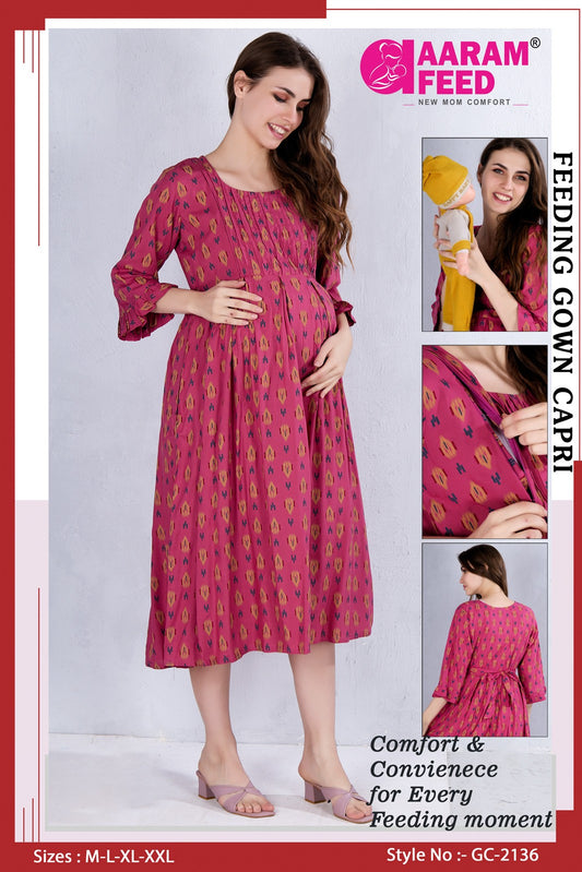AaramFeed Feeding Gown Capri-GC-2136