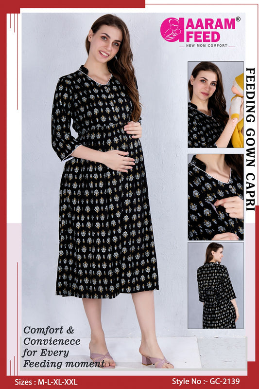 AaramFeed Feeding Gown Capri-GC-2139