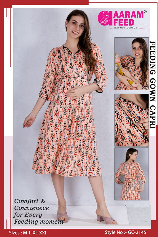 AaramFeed Feeding Gown Capri-GC-2145