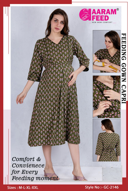 AaramFeed Feeding Gown Capri-GC-2146