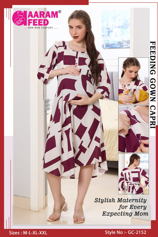 AaramFeed Feeding Gown Capri-GC-2152