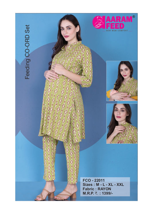 FEEDING KURTI CO-ORD SET - FKC - 22011