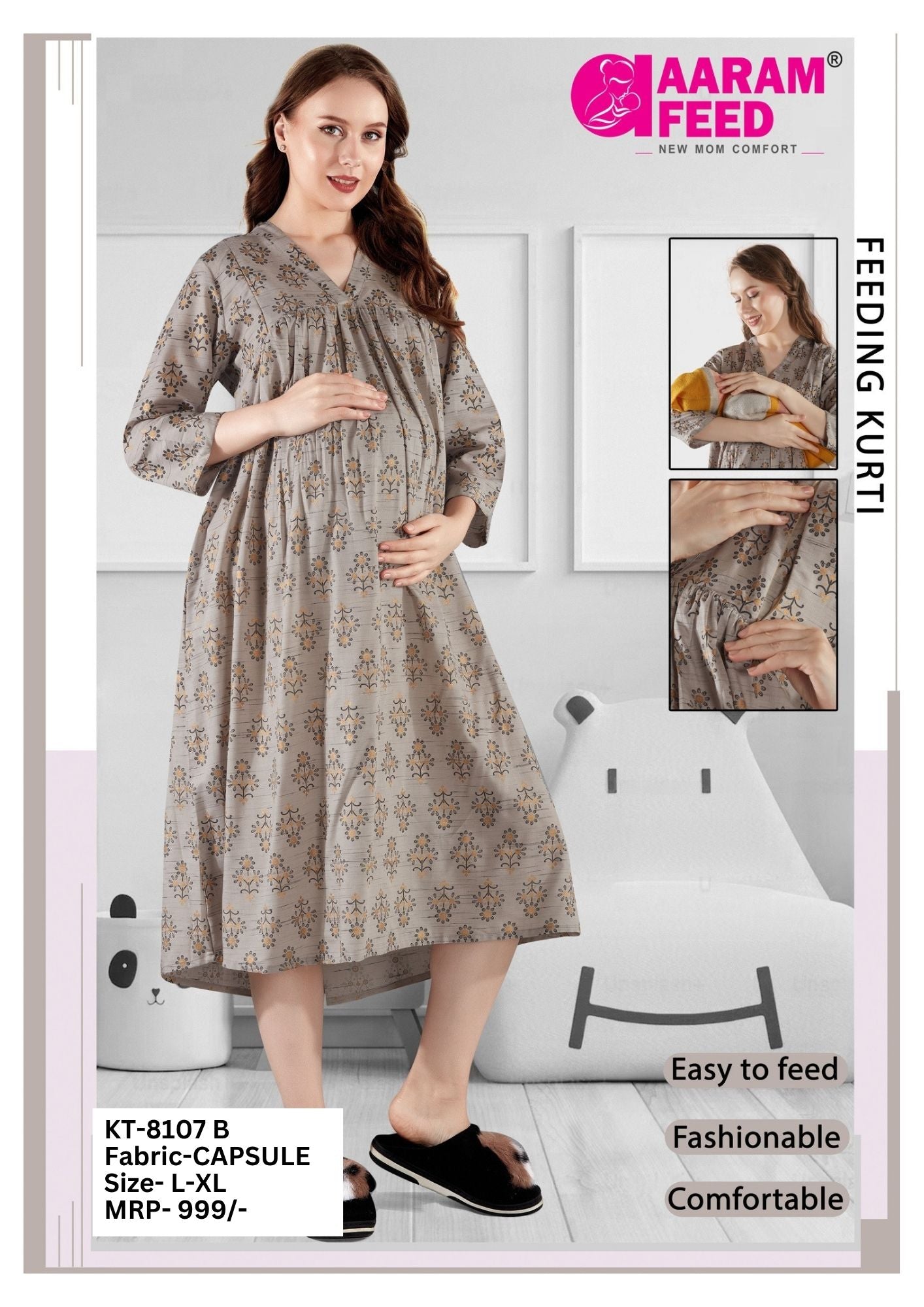 AaramFeed Feeding Kurti KT-8107