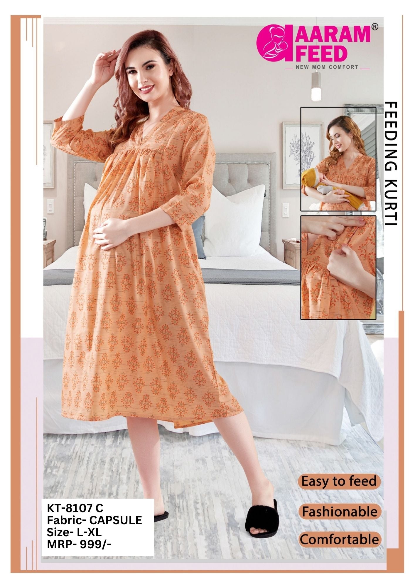 AaramFeed Feeding Kurti KT-8107