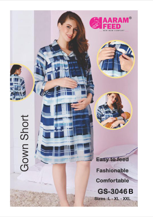 AaramFeed Feeding Gown Short - GS-3046