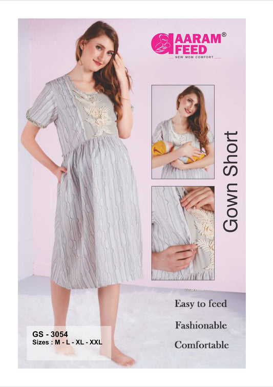 AaramFeed Feeding Gown Short - GS-3054