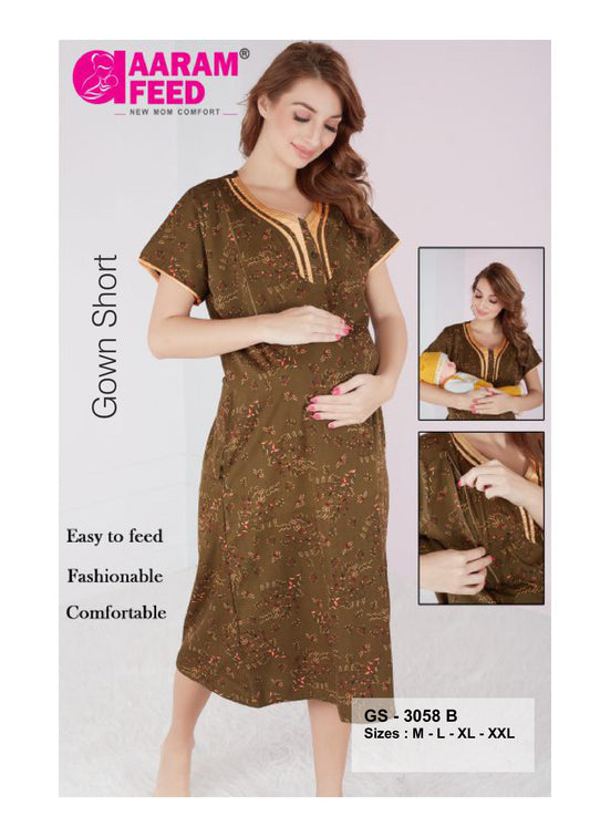 AaramFeed Feeding Gown Short - GS-3058