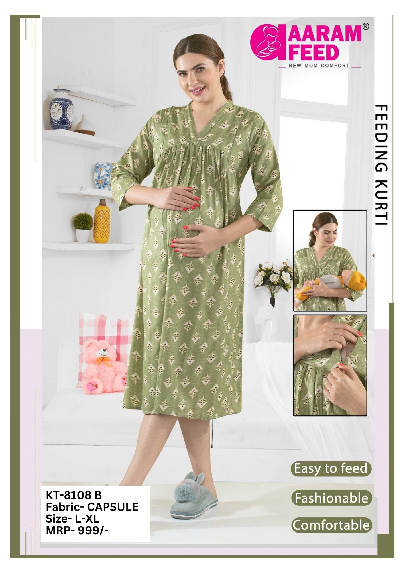 AaramFeed Feeding Kurti KT-8108