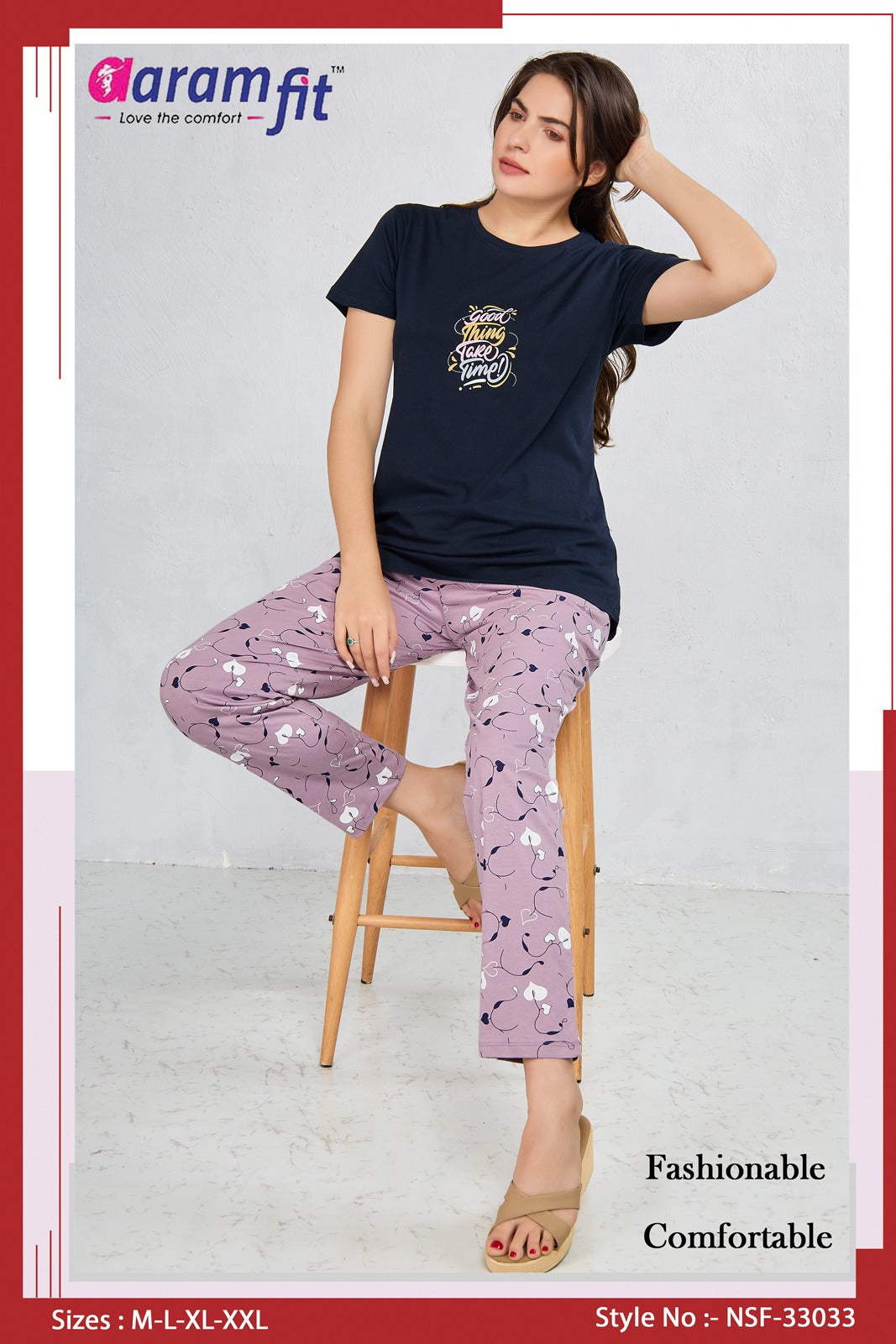 AaramFit Night Suit Full-NSF-33033