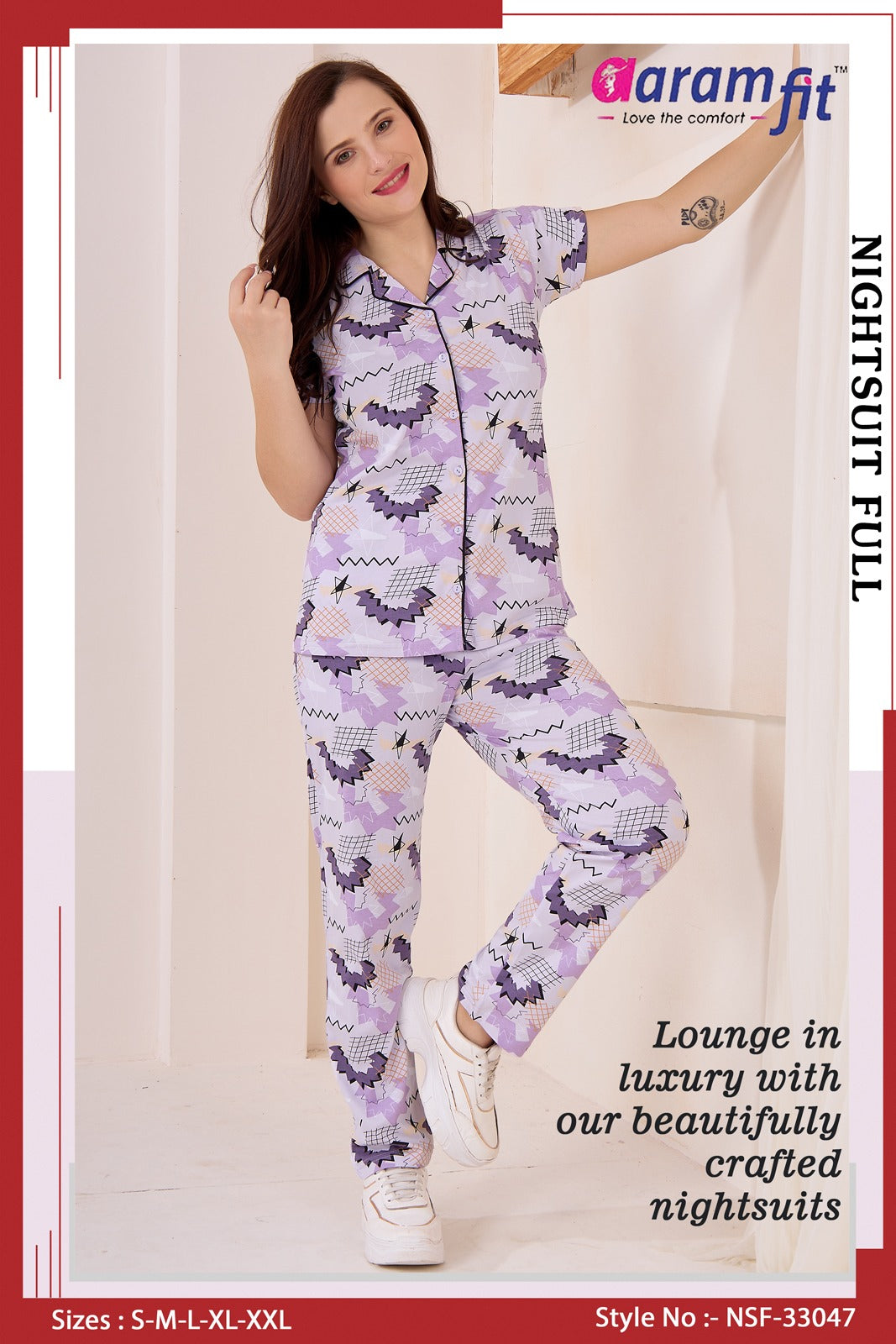 AaramFit Night Suit Full-NSF-33047