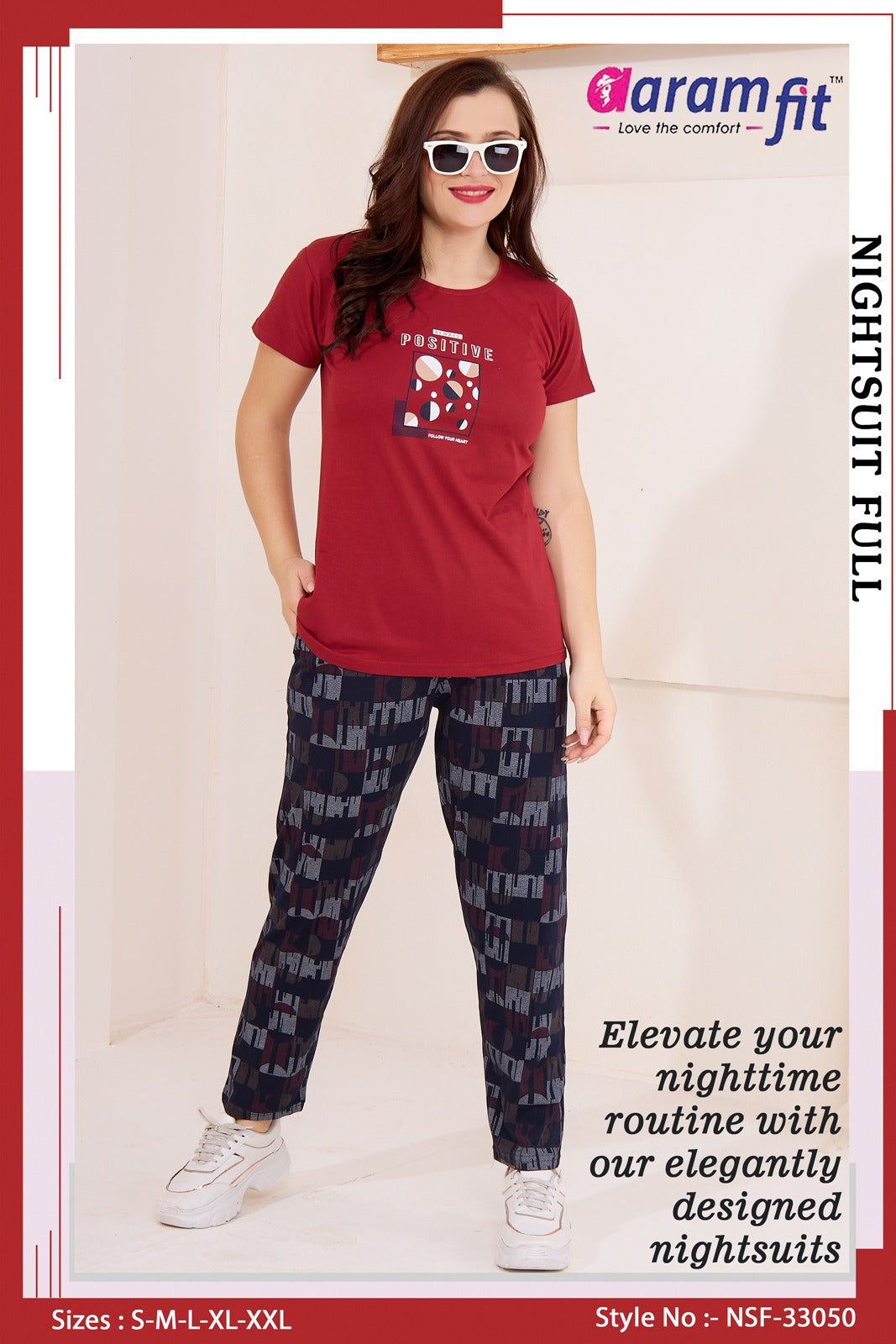 AaramFit Night Suit Full-NSF-33050