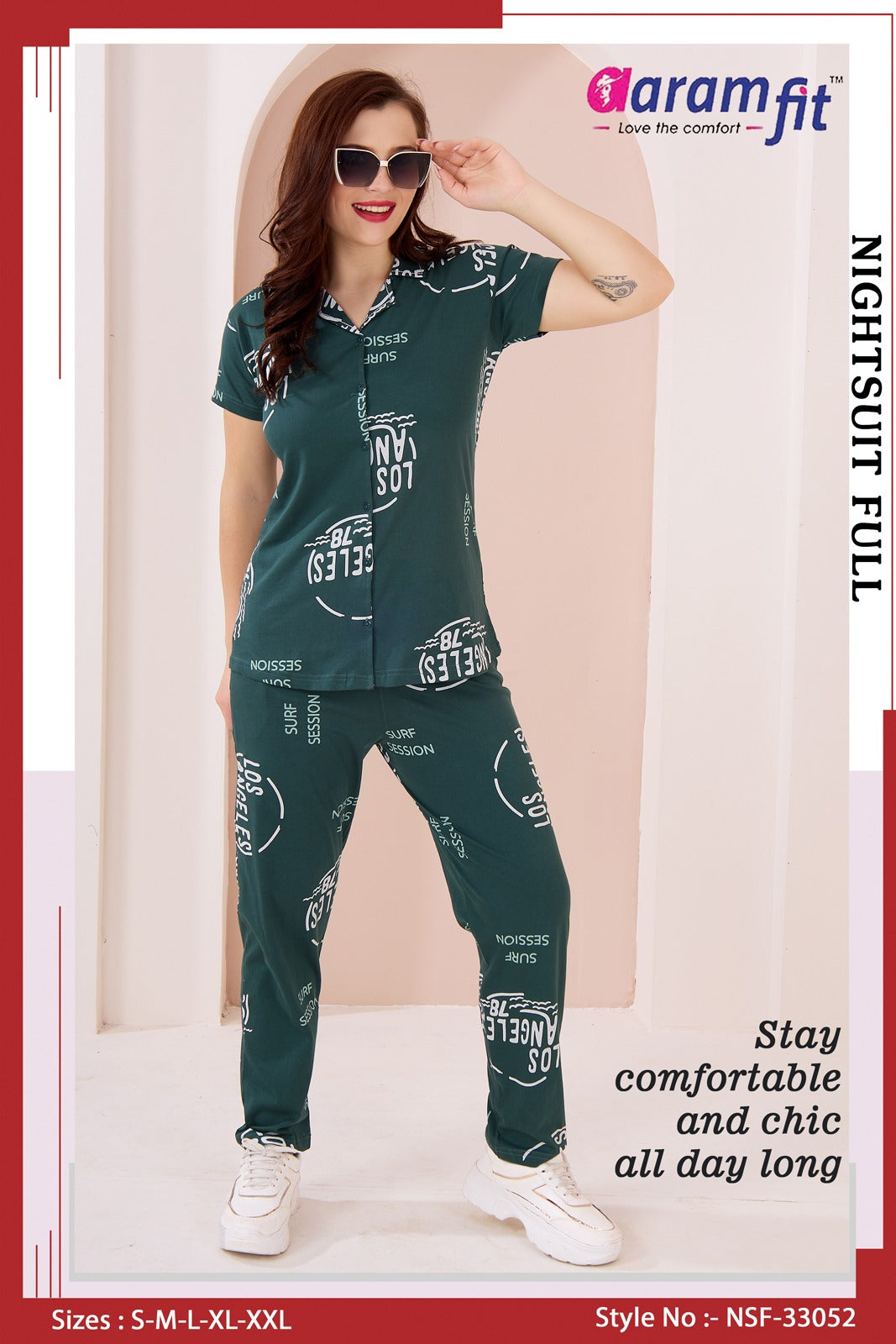 AaramFit Night Suit Full-NSF-33052