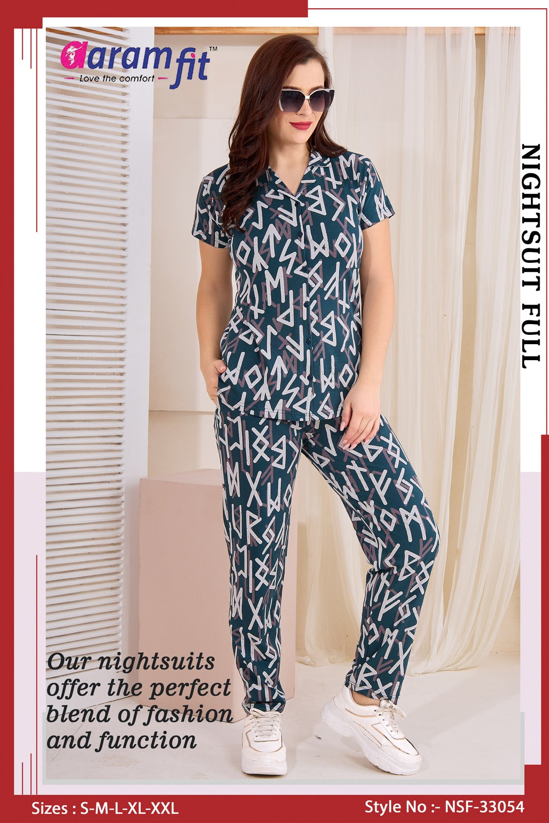 AaramFit Night Suit Full-NSF-33054