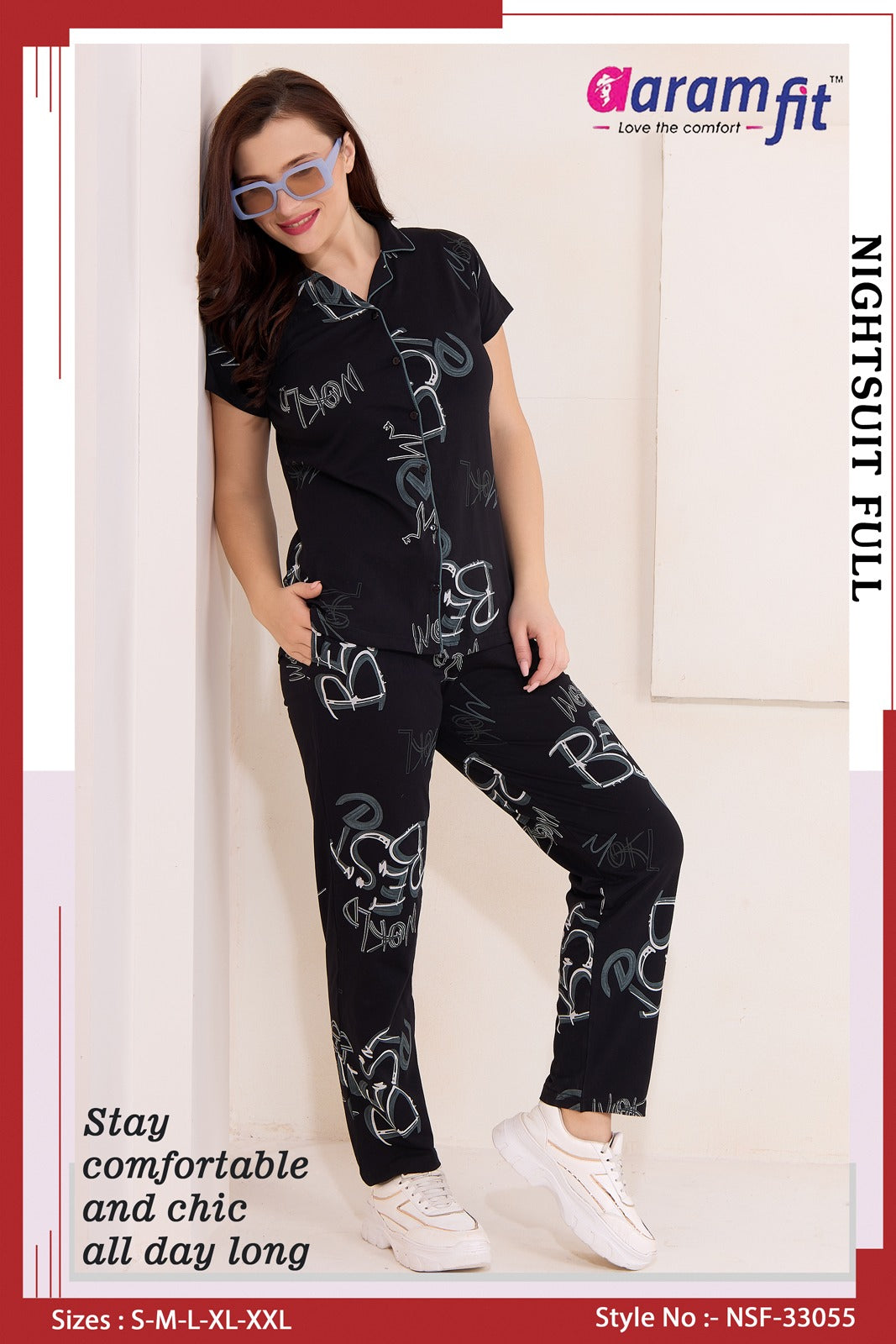 AaramFit Night Suit Full-NSF-33055