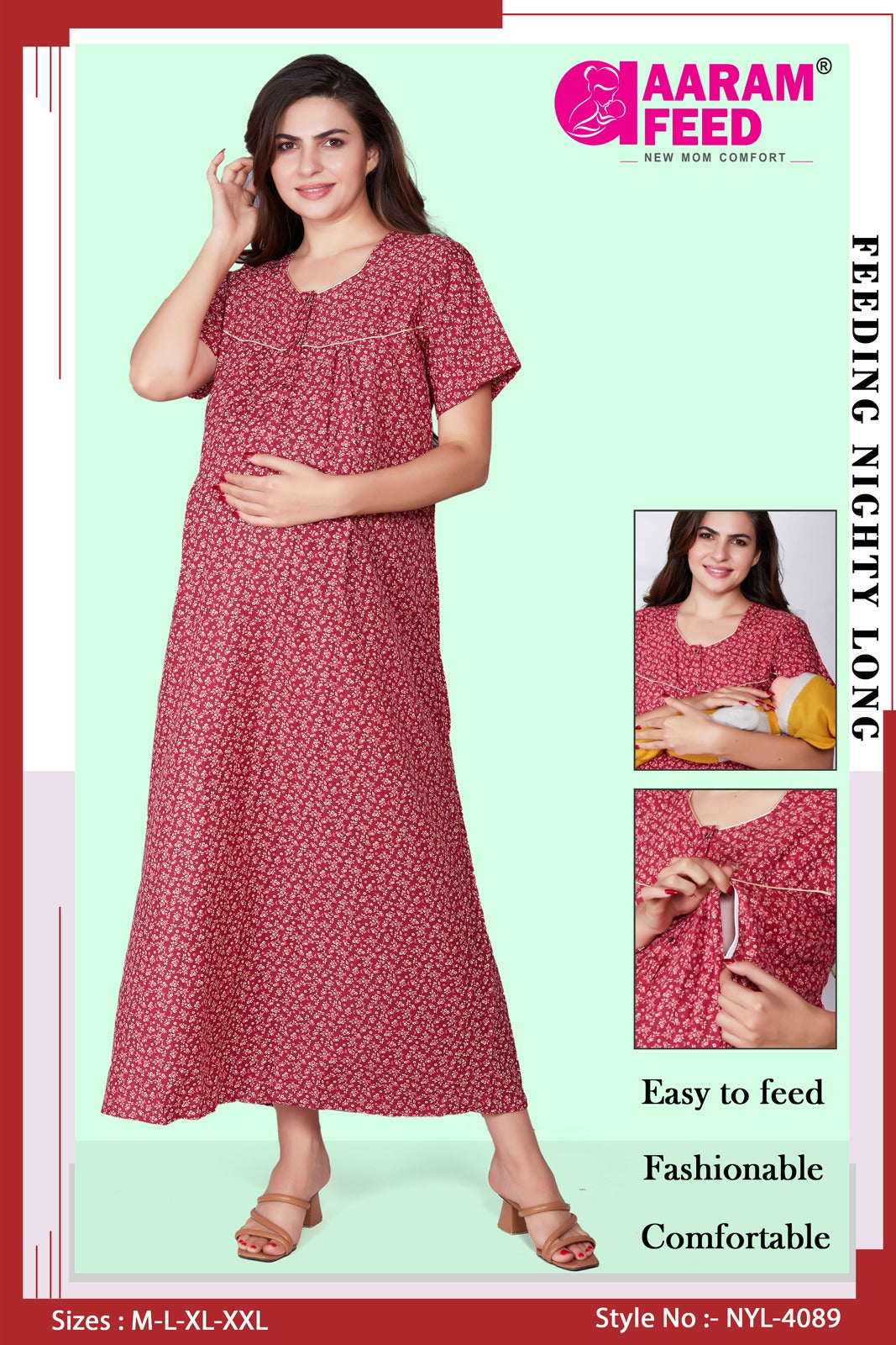 AaramFeed Feeding Nighty-NYL-4089