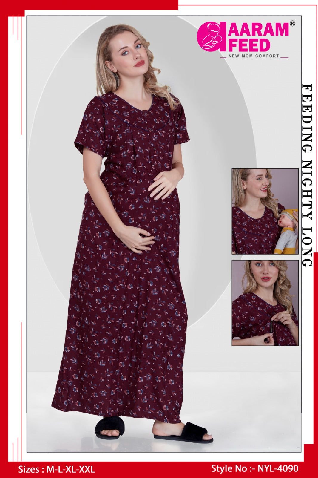 AaramFeed Feeding Nighty-NYL-4090