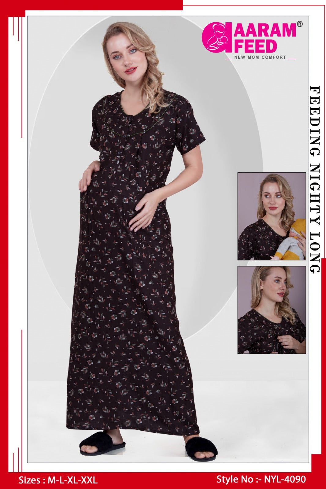 AaramFeed Feeding Nighty-NYL-4090