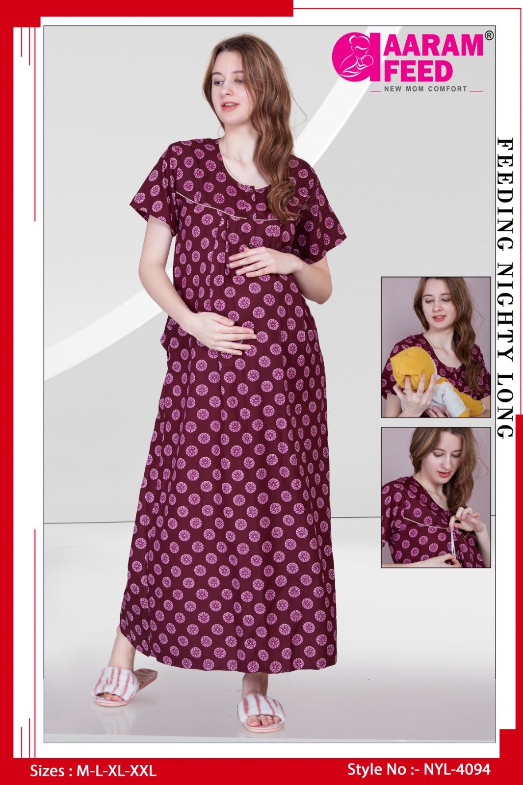 AaramFeed Feeding Nighty-NYL-4094