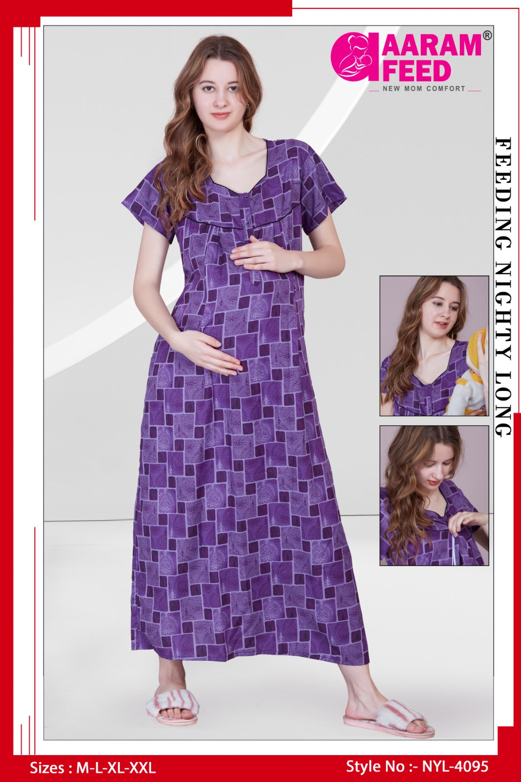 AaramFeed Feeding Nighty-NYL-4095
