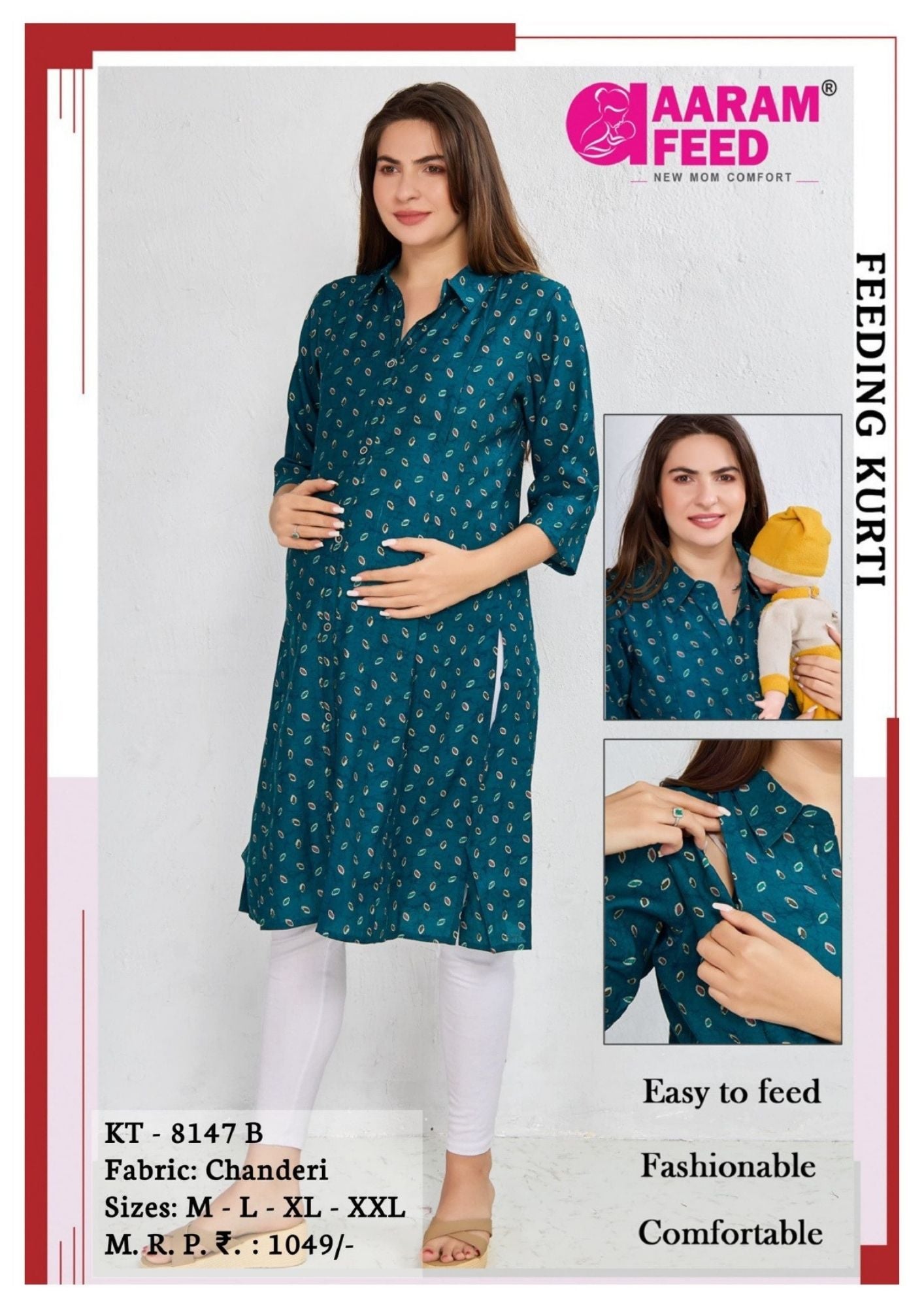 AaramFeed Feeding Kurti KT-8147