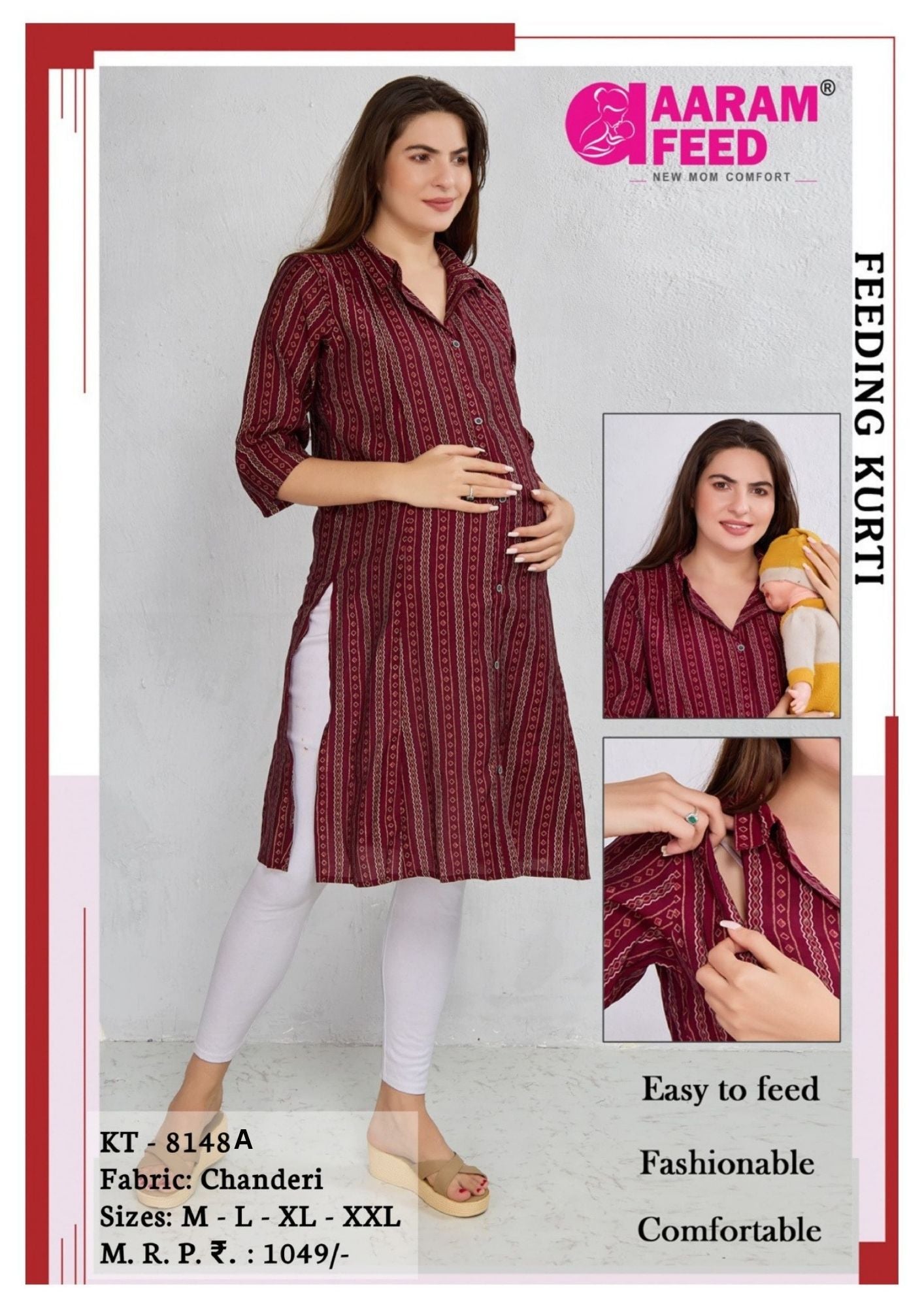 AaramFeed Feeding Kurti KT-8148