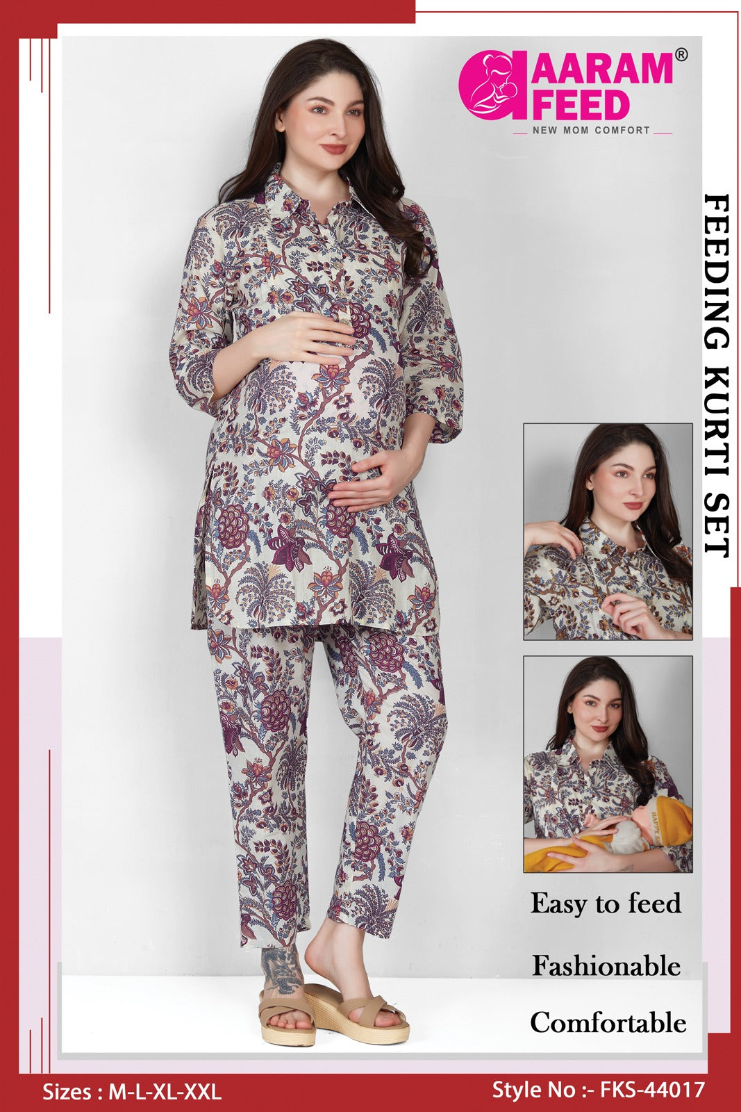 AaramFeed Feeding Kurti Set - FKS - 44017