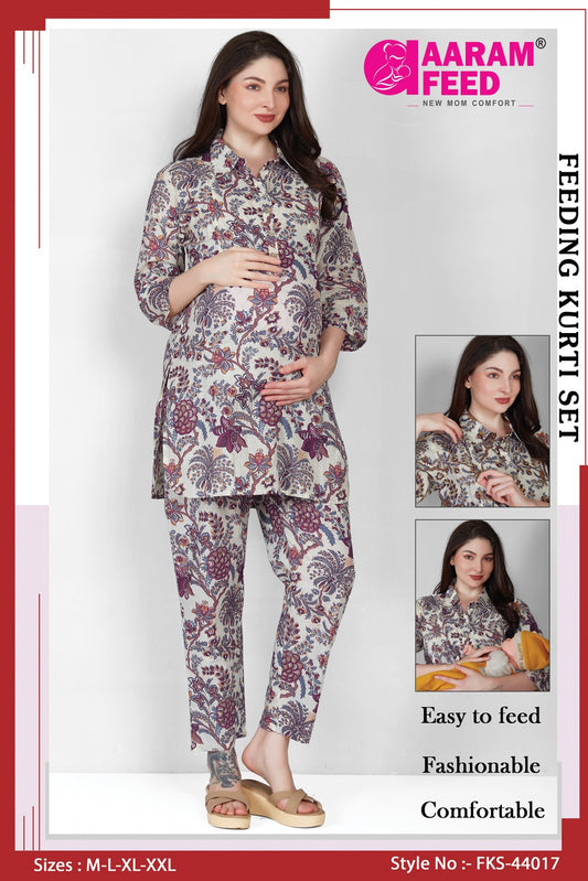 AaramFeed Feeding Kurti Set - FKS - 44017