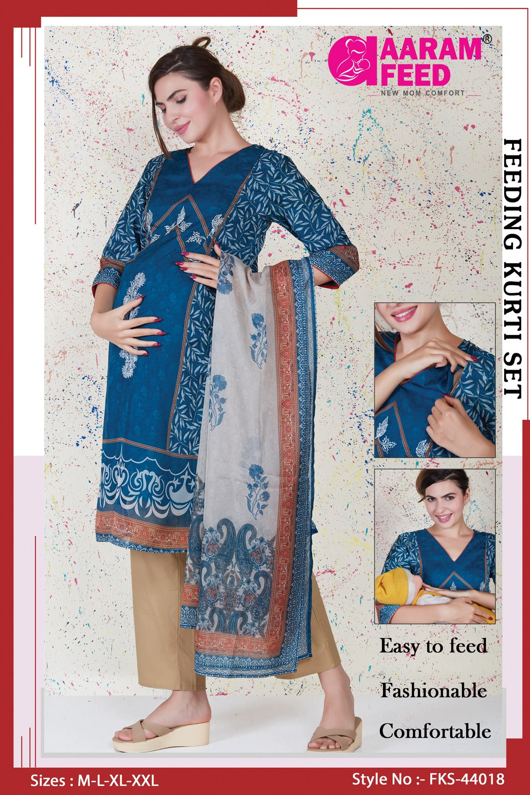 AaramFeed Feeding Kurti Set - FKS - 44018