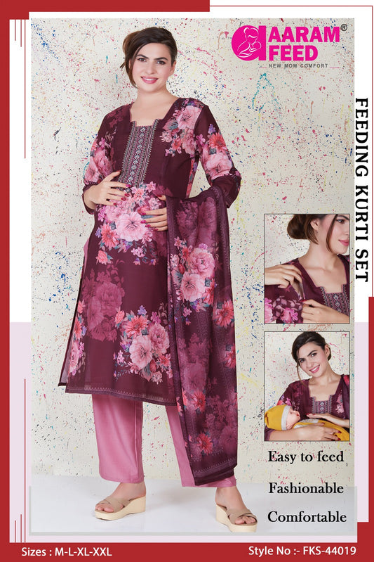 AaramFeed Feeding Kurti Set - FKS - 44019