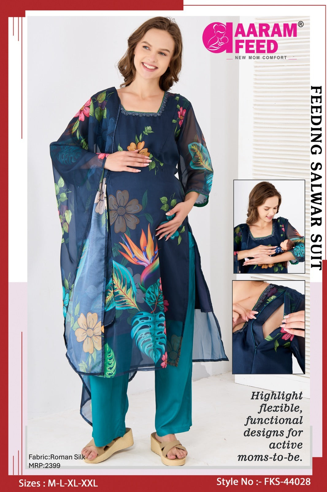 AaramFeed Feeding Kurti Set - FKS - 44028