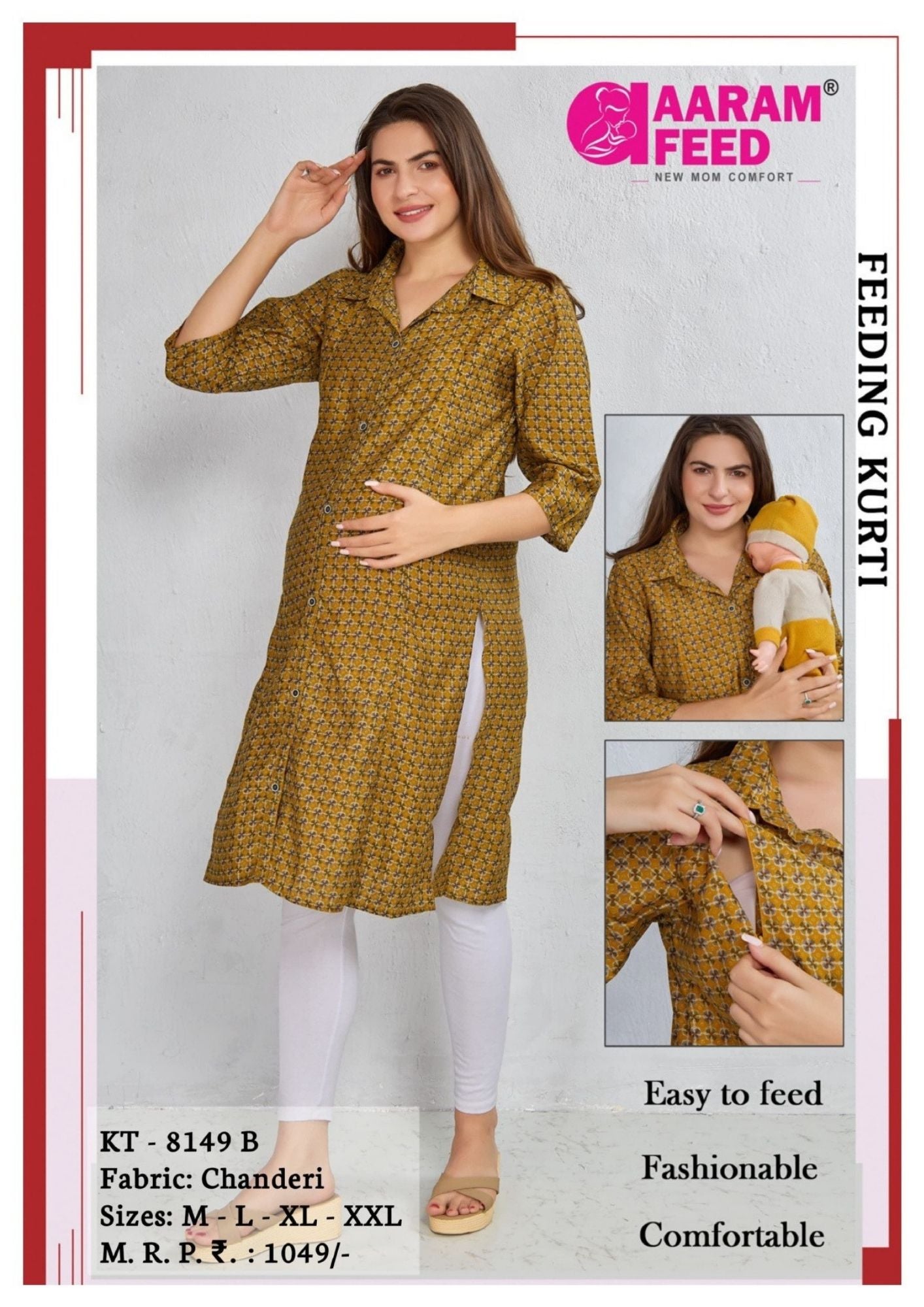AaramFeed Feeding Kurti KT-8149