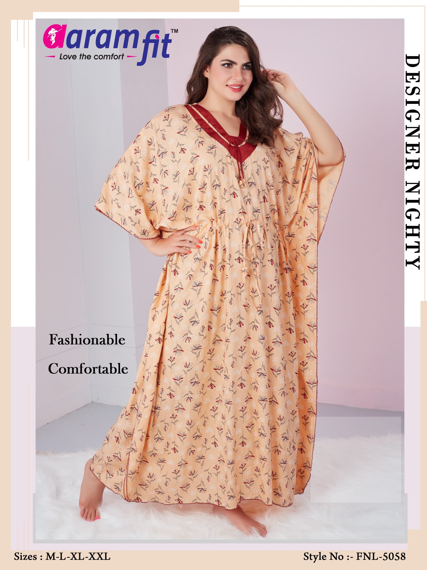 AARAMFIT DESIGNER NIGHTY FNL-5058