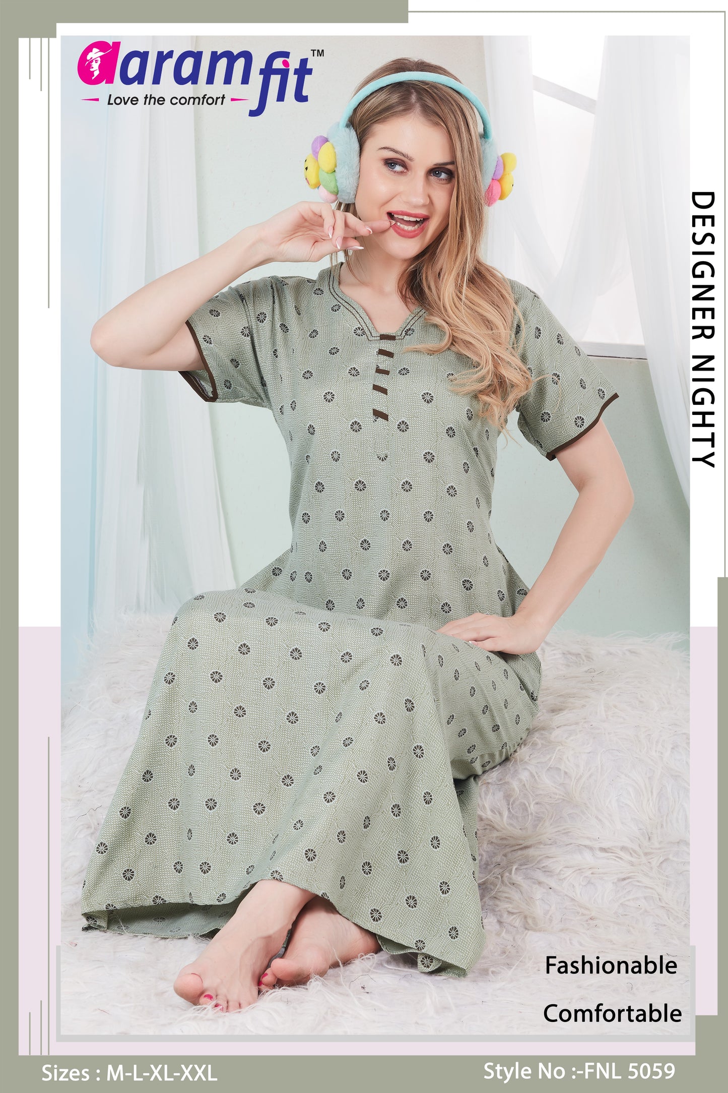 AARAMFIT DESIGNER NIGHTY FNL-5059
