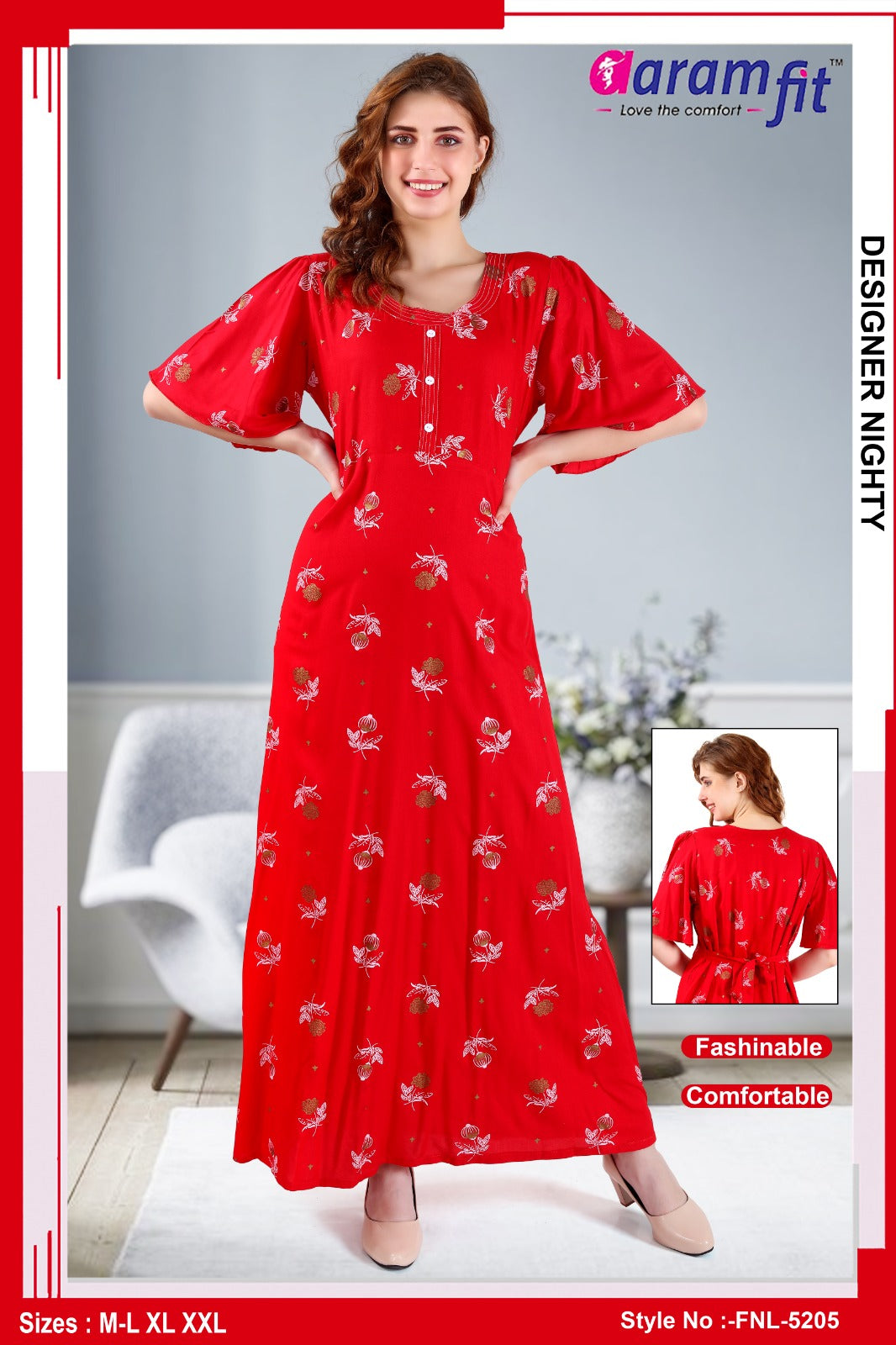 AARAMFIT DESIGNER NIGHTY FNL-5205